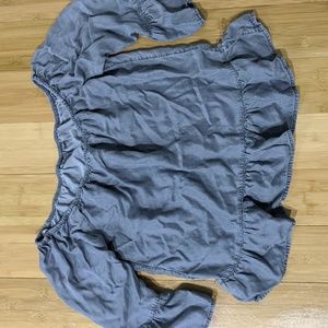 Soho chambray off the shoulder XS